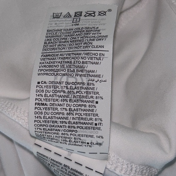 Athleta Advantage White Pleated Tennis Athletic Mini Skort Skirt - M - Picture 13 of 14